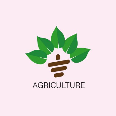 Yapraklı basit tarım simgesi