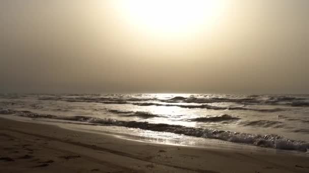 Caspian Sea at sunset. Static Video. — Vídeos de Stock