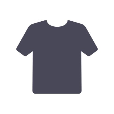 Düz ve düz renkli tişört. Vektör illüstrasyonu