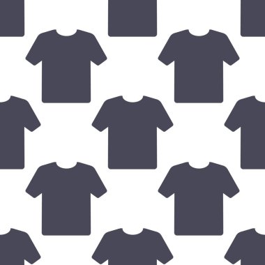 T-shirt seamless pattern background. Vector illustration