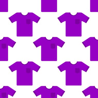 T-shirt seamless pattern background. Vector illustration