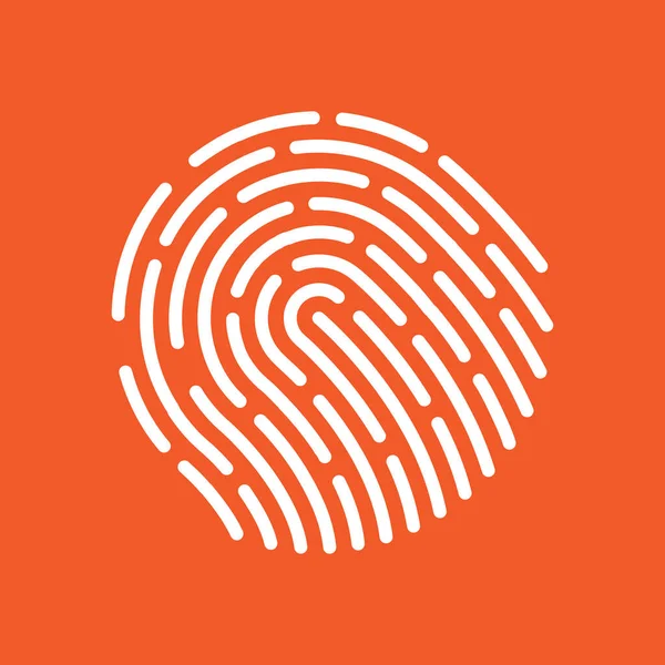 Fingerprint Icon Symbol Your Design Vector Illustration — Stock Vector