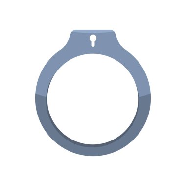 Handcuff icon or symbol flat style design. Vector illustration
