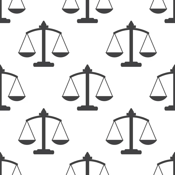 Justice Law Icon Scales Seamless Pattern Design Vector Illustration — Stock Vector