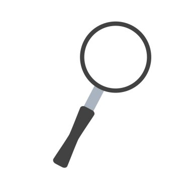Search magnifier icon or symbol with flat color design. Vector illustration