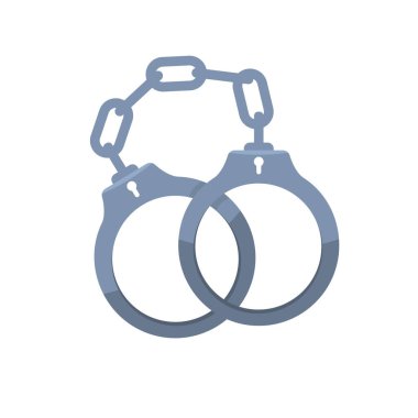 Handcuff icon or symbol for your design. Vector illustration