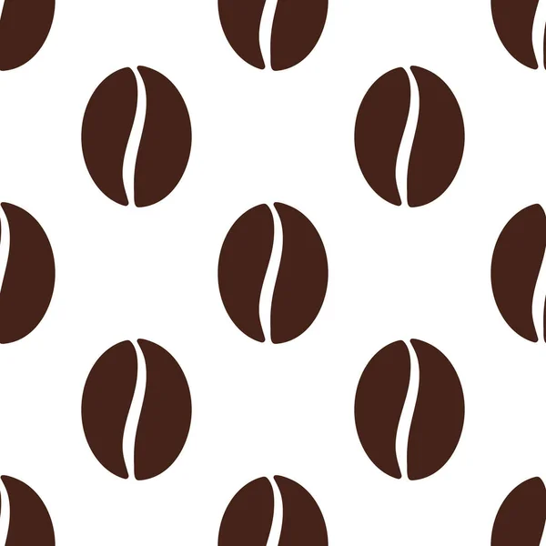 咖啡豆无缝图案为您的背景纹理设计 矢量说明 — 图库矢量图片