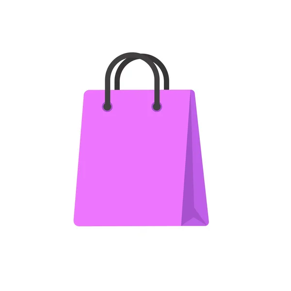 Flache Farbige Einkaufstaschen Für Ihr Design Vektorillustration — Stockvektor