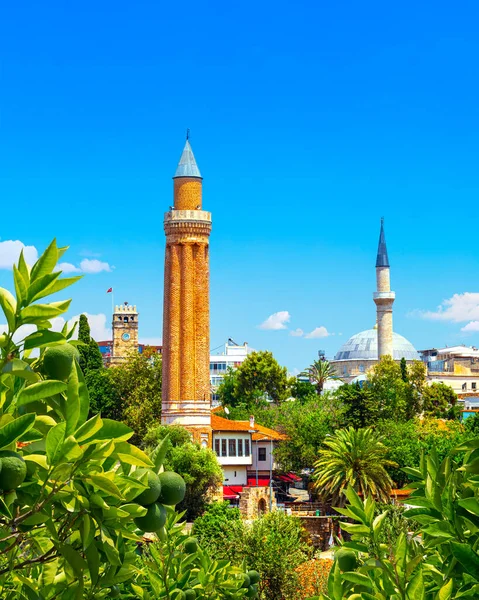 Pemandangan panorama Kota Tua Antalya Kaleici. Turki — Stok Foto