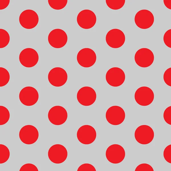 Seamless pattern vector with polka dot. Red spot on grey background. Abstract geometric art texture design. For print, wrapping paper, scrapbooking, cover, textile, wallpaper and interior decoration.