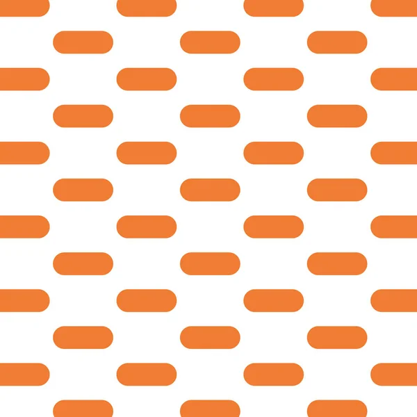 Seamless pattern vector with short lines. Orange round sticks on white background. Cute simple abstract geometric art. For wrapping paper, cover, baby stuff, textile, wallpaper and decoration.