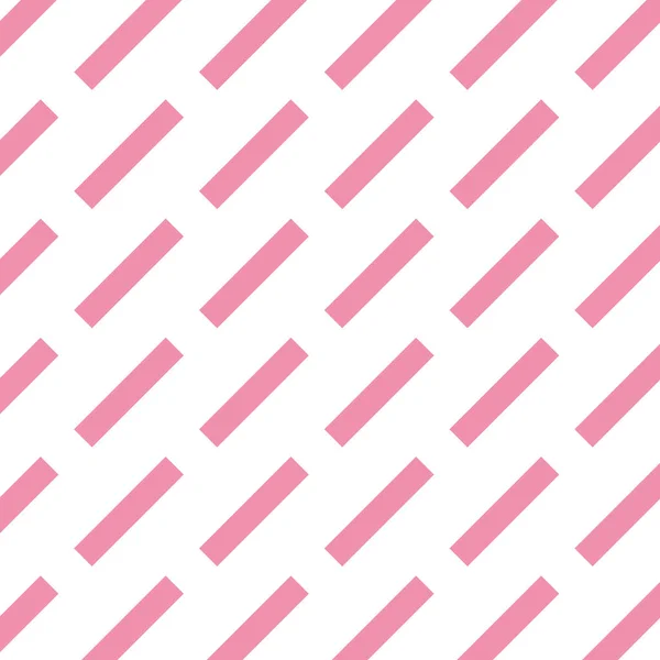 Seamless Pattern Vector Short Lines Pink Sticks White Background Cute — Stok Vektör