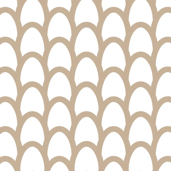 Seamless pattern vector with ovals. Light brown elliptical shapes on white background. Simple abstract geometric art. For wrapping paper, cover, baby stuff, textile, wallpaper and interior decoration.