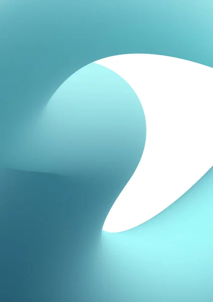 Sıvı şeklin üç boyutlu soyut arka planı. Açık mavi akış sıvısı grafiği ve gradyanı. Örtü ve zemin için dalga eğrisi deseni. Modern geometrik duvar kağıdı, vektör illüstrasyonu.