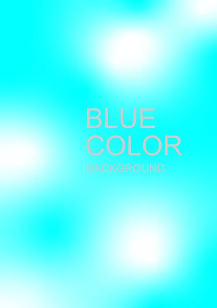 Ярко Голубое Облако Абстрактный Вектор Фона Сочный Цветовой Тон Симпатичная — стоковый вектор