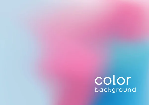 Renkli örgü gradyan soyut arkaplan vektörü. Pembe ve açık mavi akış sıvı grafik bulanıklığı, modern aura sıvı şekli. Pankart, kapak, arkaplan için suluboya resim çizimi.