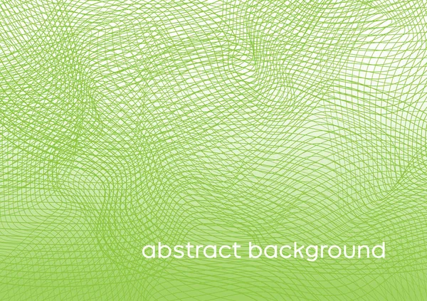 Vecteur Fond Abstrait Tulle Vert Clair Aéré Courbe Forme Ligne — Image vectorielle