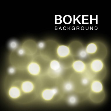 Parlak bokeh ışıkları soyut arkaplan vektörünü bulanıklaştırır. Siyah arka planlı yumuşak yeşil Noel ampulü. Titreşimli sim çözünmüş doku sanatı. Parlak daire lamba parti illüstrasyon duvar kağıdı.