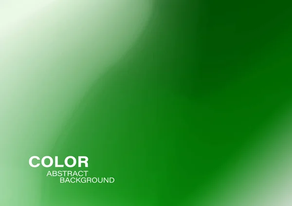 Green Gradient Art Blur Abstract Background Vector Smooth Color Aura — Stock Vector