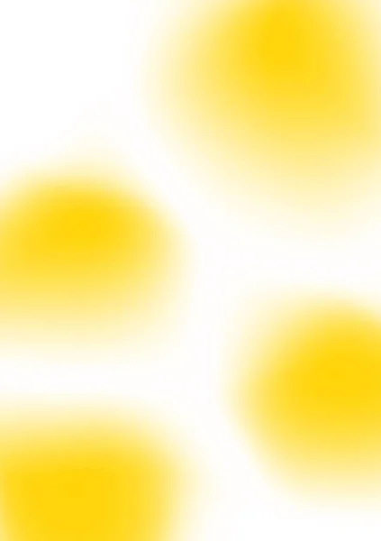 Renkli gradyan bulanık arkaplan vektörü. Parlak sarı ve beyaz, yumuşak aura sanat şekli. Canlı moda nokta dokusu arkaplanı. Taze yaz rengi grafiği, modern çember çizimi.