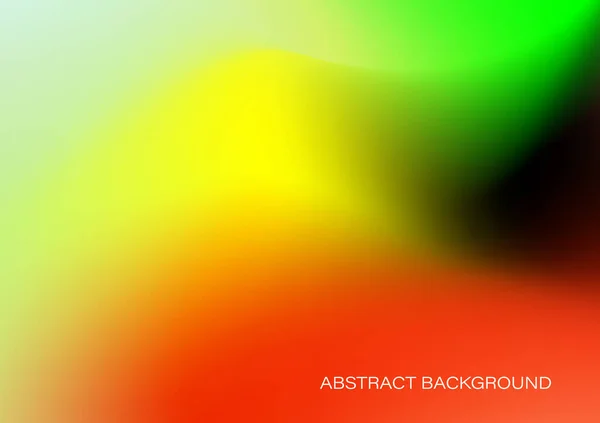 Colorful Gradient Blur Abstract Background Vector Bright Yellow Green Orange — Stockvektor