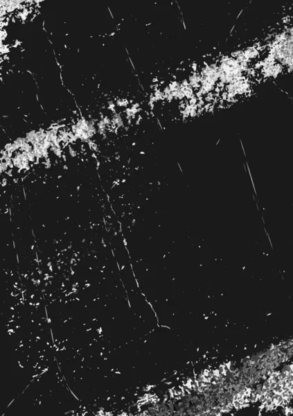 Toz sıkıntısı soyut arka plan vektörü. Beyaz, gri ve siyah, kaba tahıllı toprak dokusu etkisi. Mürekkep fırçası sıçrama deseni, eski, koyu çizik duvar kağıdı. Kirli boya arkaplanı illüstrasyonu.