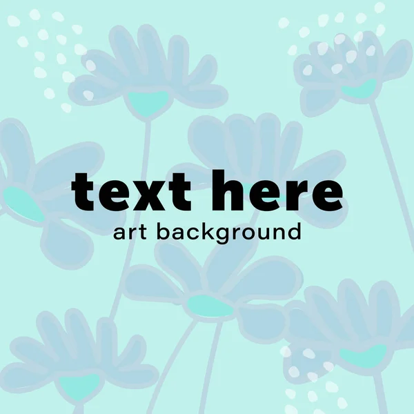 Organik sanat biçimli arka plan vektörü olan çiçek. Çiçekli, soyut, özgür bir model. Yaz, bahar doğası çiçek şablonu. Güzel botanik sanatsal tasarımı, bahçe grafik arkaplanı çizimi.