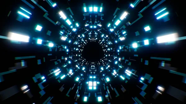 Einfache Sci Muster Tunnel Hintergrund — Stockfoto