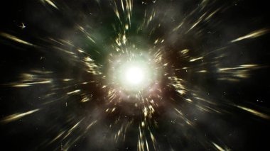 Parlayan Işık Enerjisi Patlaması Efekti Arkaplanı