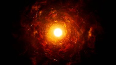 Parlayan Ateş Çekirdek Enerjisi Arkaplanı