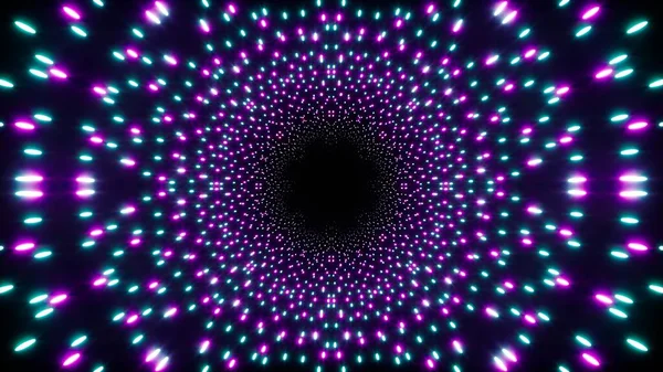 Yoğun Neon Parçacıkları Parıldayan Arkaplan