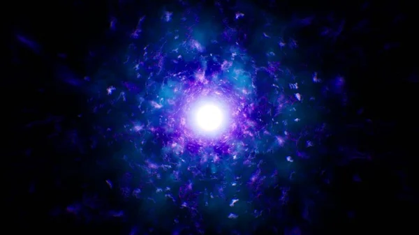 Blue Purple Electric Plasma Energy Hintergrund — Stockfoto