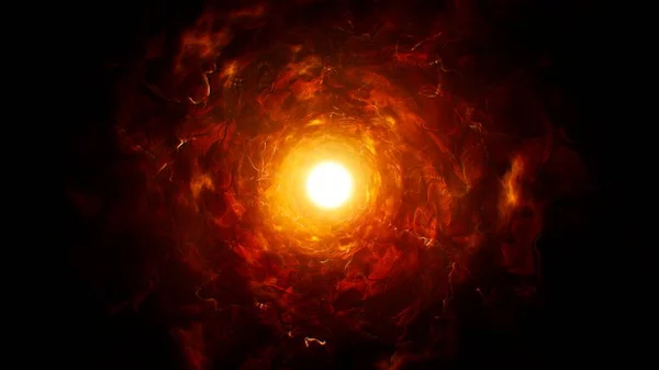 Glühender Feuer Kern Energie Hintergrund — Stockfoto