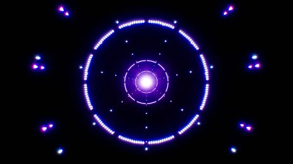 Μωβ Φως Λαμπτήρα Κύκλο Επικάλυψης Φόντο — Φωτογραφία Αρχείου