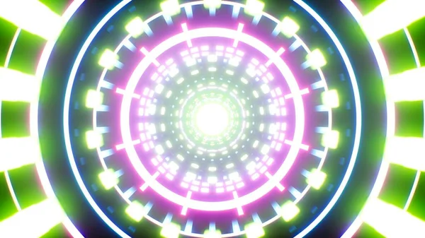 Açık Yeşil Renkli Neon Lambası Vj Işık Arkaplanı