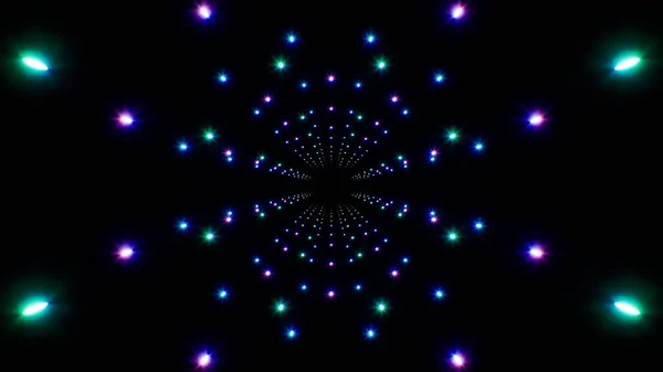 Φόντο Σήραγγας Σωματιδίων Neon Glitter — Φωτογραφία Αρχείου