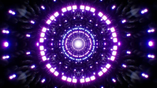 Luce Neon Splendente Nella Camera Degli Alieni — Foto Stock