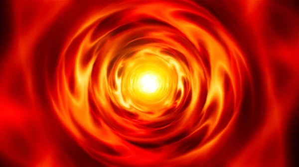 Parlayan Kırmızı Ateş Enerji Çekirdek Efekti