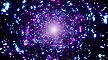 Neon Parıldayan Bilim Kurgu Arkaplanı