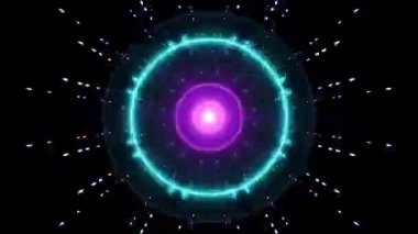 Yanıp sönen VJ Neon Işık Disk Döngüleri