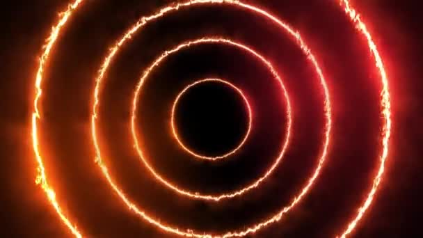 Égő Multi Stacked Flare Light Circle — Stock videók