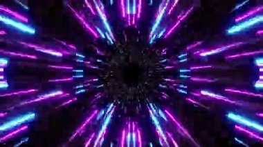 Parlayan Hızlı Neon Işık Çizgisi