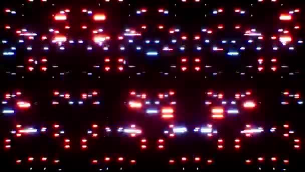 红光和蓝光粒子升起 — 图库视频影像