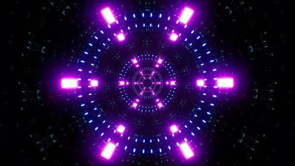 Abstract Sci Purple Light Tunnel Textuur Effect Illustratie Ontwerp Achtergrond — Stockfoto