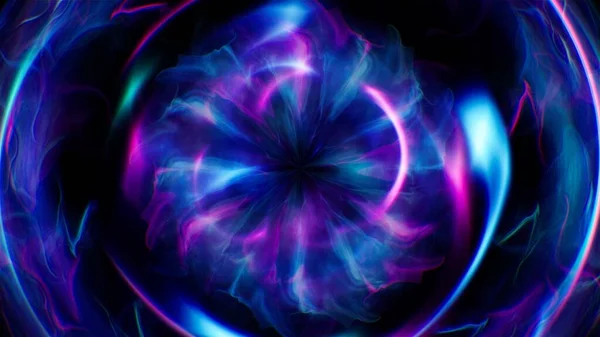 Magiczne Neon Prophecy Orb Tekstury Efekt Ilustracji Tło — Zdjęcie stockowe