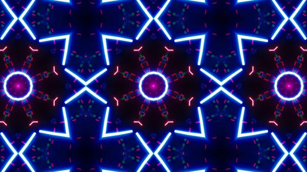 Blue Light Beam Confetti Kaleidoscope Texture Effect Illustration Background — Stock Photo, Image