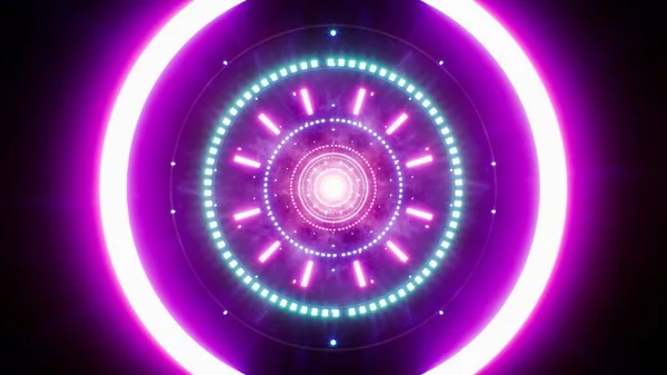 Neon Light Shooting Disco Textuur Effect Illustratie Achtergrond — Stockfoto