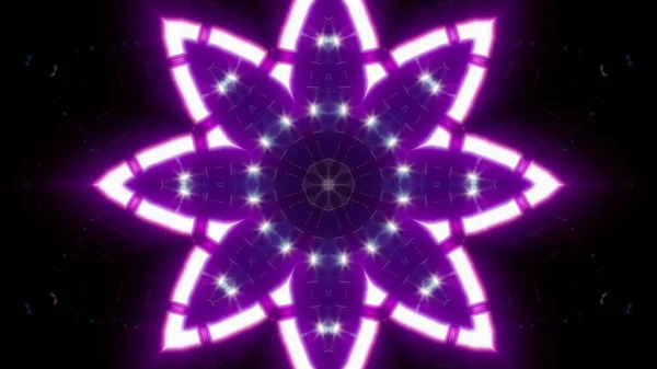 紫の花の形光エネルギーテクスチャ効果イラストの背景 — ストック写真