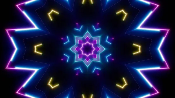 Concert Neon Light Multi Shapes Art Background — 스톡 사진