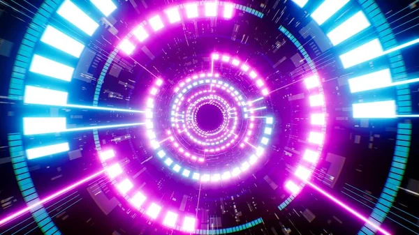 Cyberpunk Neon Light Disco Hintergrund — Stockfoto